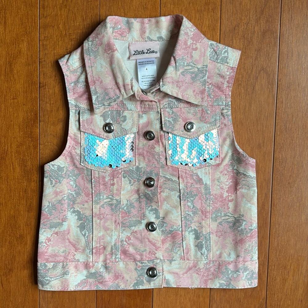 Little Lass Sequin Vest